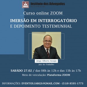 Curso Dr Jorge Alberto Araujo