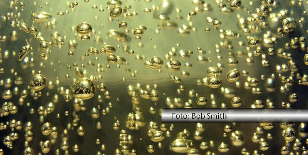 Imagem de bolhas de champanhe