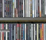 CDs em exposição em lojas com