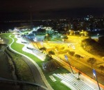 Teste de iluminação na Orla do Guaíba em Porto Alegre - crédito: divulgação PMPA