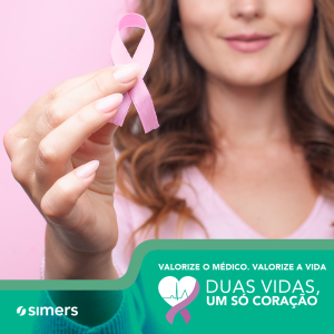 simers entra na campanha de conscientização contra o câncer de mama